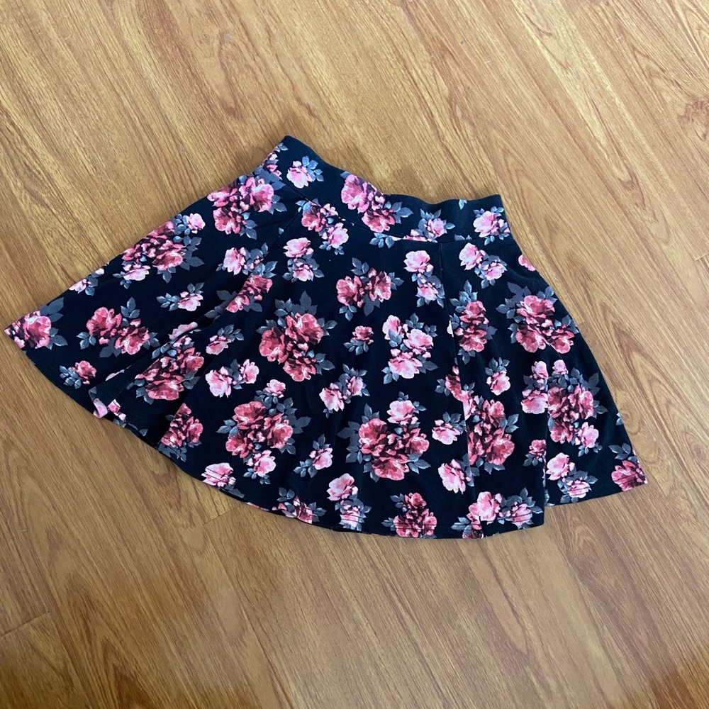 H&M Floral Skater Skirt